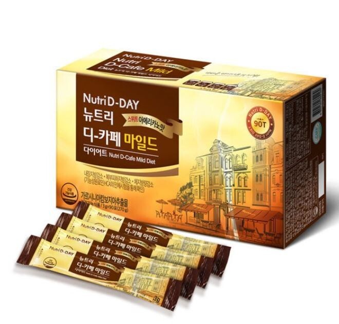 Nutri D-DAY DIET COFFEE mild Sweet americano Cholesterol Weight Loss 1.5g 90T