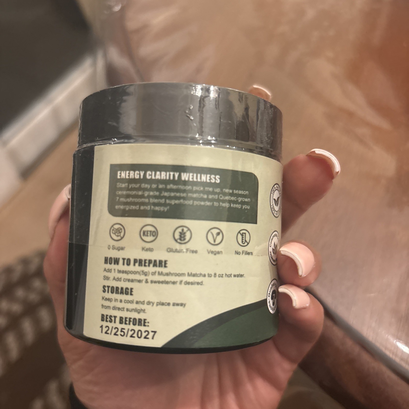 SET OF TWO Grelim Mushroom Matcha Green Tea Powder