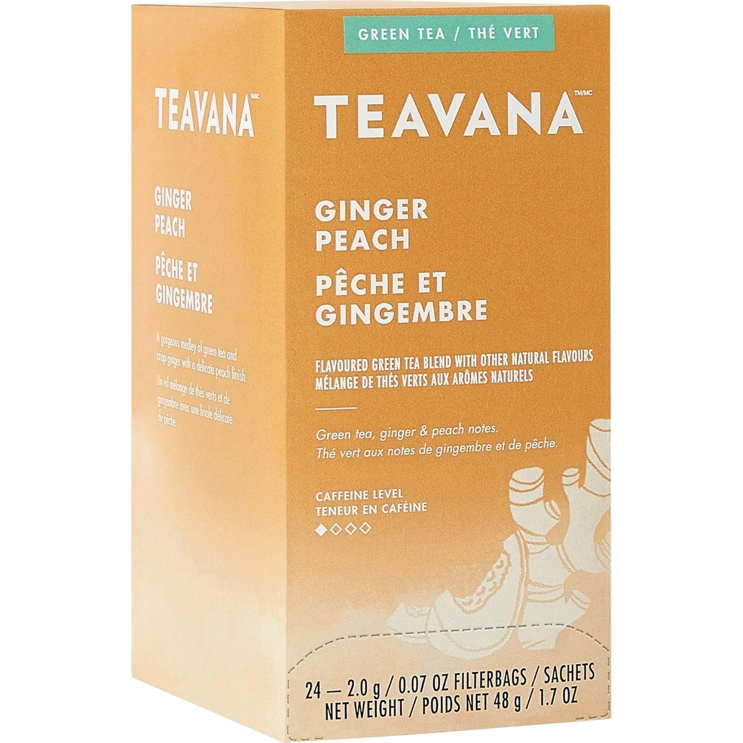 , Ginger Peach Green Tea, 24 / Box