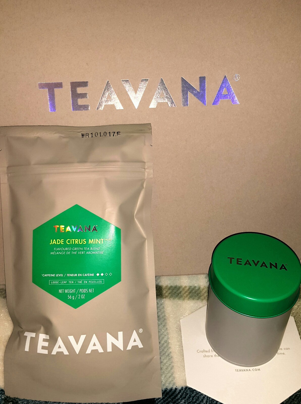 🍊 NEW TEAVANA 2 OZ FACTORY SEALED JADE CITRUS MINT 🍊🍃 LOOSE LEAF TEA & TIN 💚