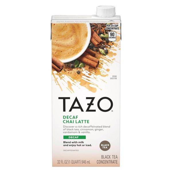Tazo Chai Decaf Tea Latte – 32 fl oz