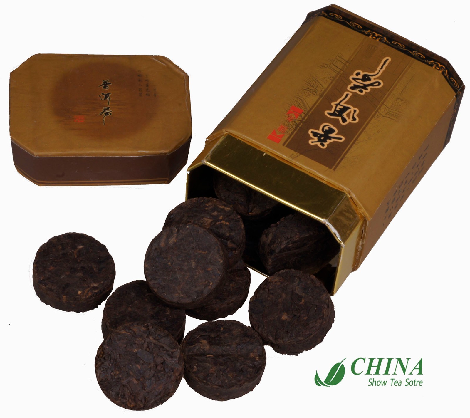 1999 Vintage Chinese Coffee Puer Tea ~Roasted Coffee Bean And Orgainc Pu’er Tea