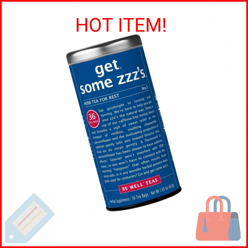 The Republic of Tea – Get Some Zzz’s – No. 5 Herb Tea for Rest, No Caffeine, 36