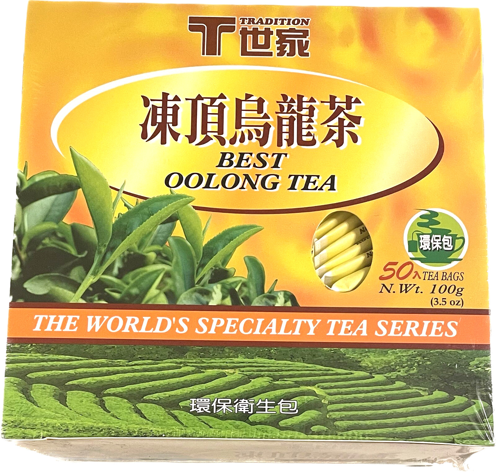 3.5oz Tradition Best Oolong Tea 50 Packets World’s Specialty Tea Series Taiwan