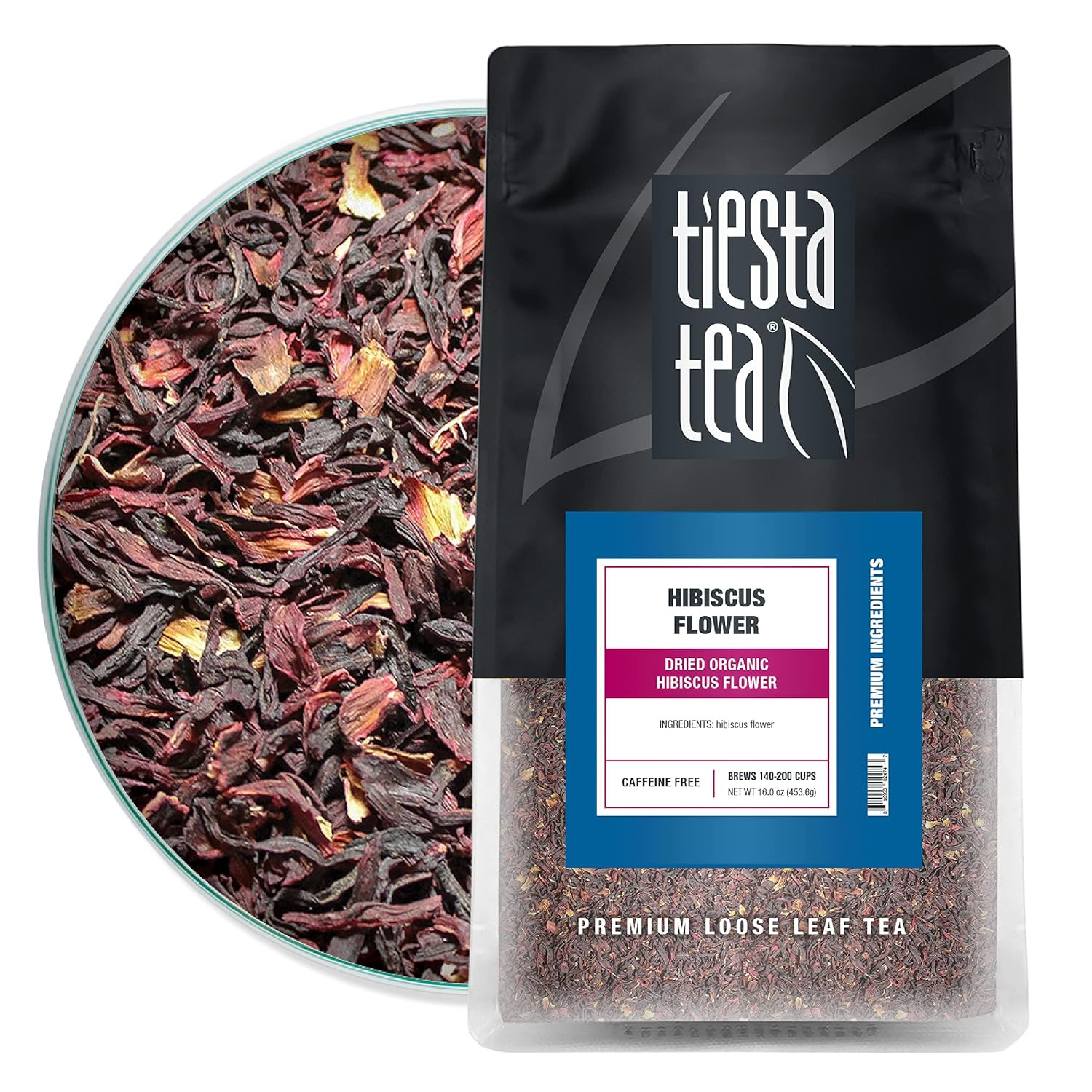 Tiesta Tea – Dried Hibiscus, Loose Leaf, Cut & Sifted Hibiscus Flower, Premium B