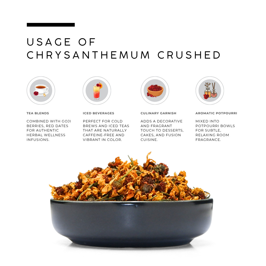 AWAFI MILL Snow Chrysanthemum Flower Crushed – 250 g | 9 Oz