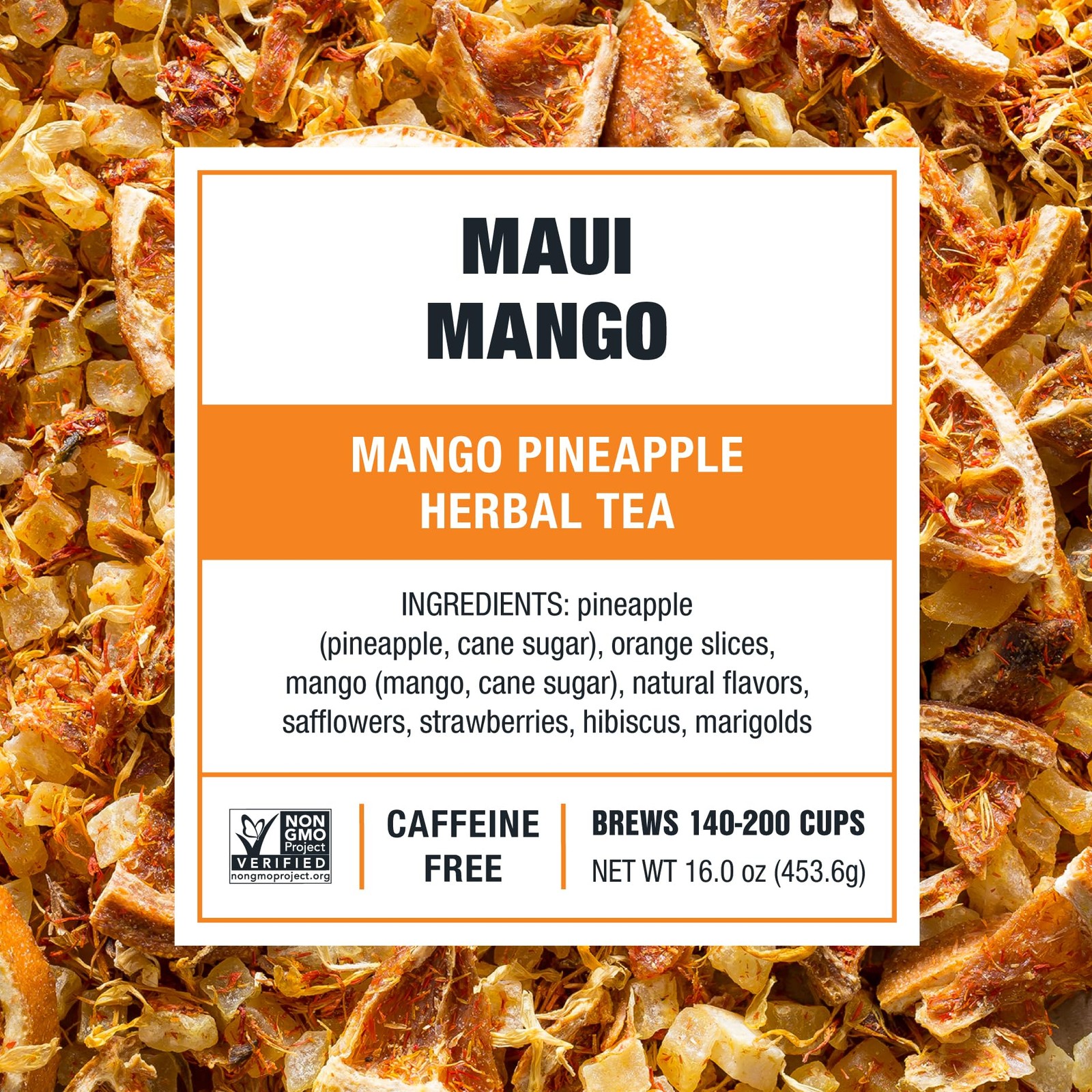 Tiesta Tea Maui Mango, Loose Leaf, Mango Pineapple Herbal Tea, Premium NonCaf…