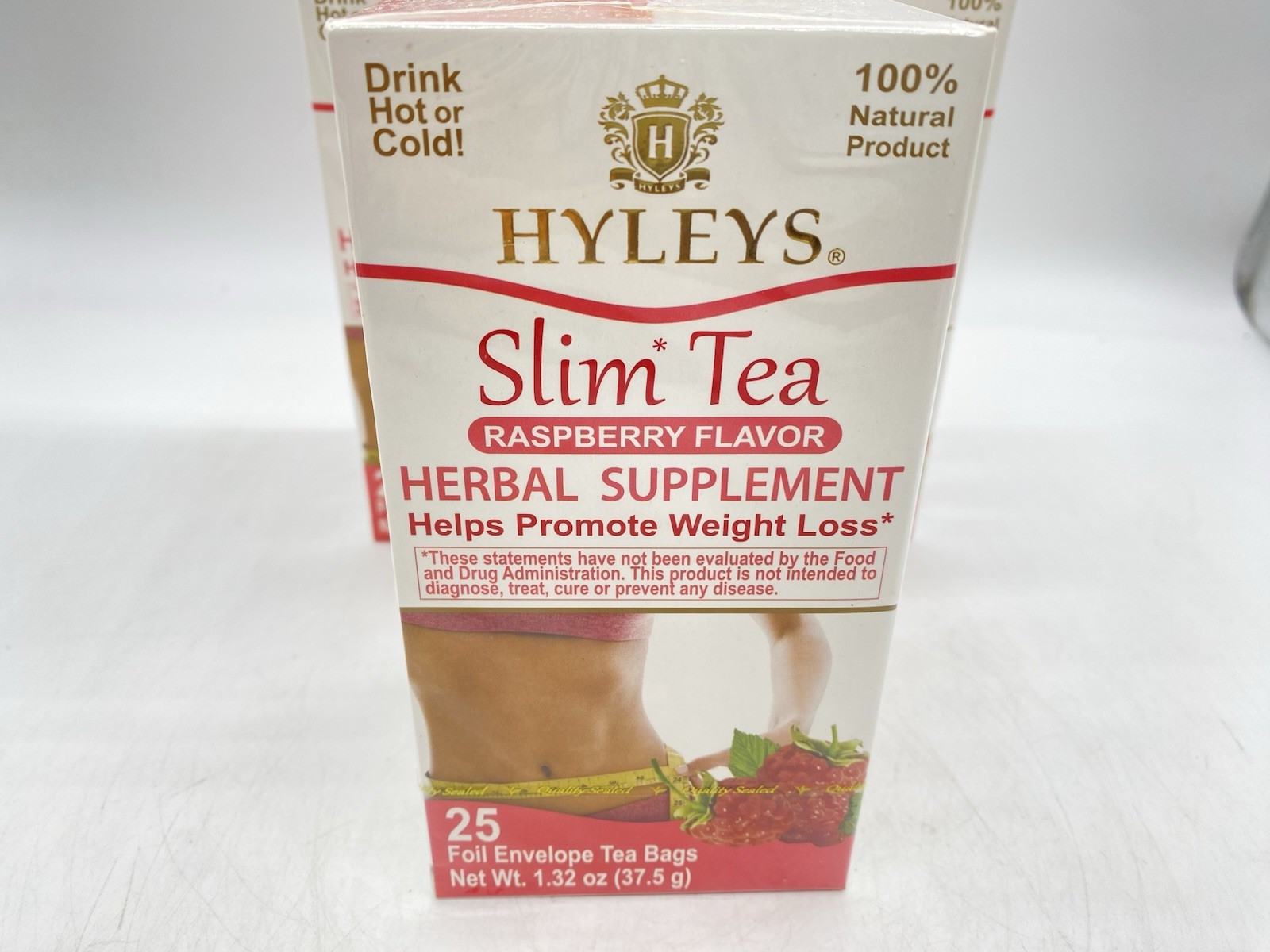 Hyleys Slim Tea Raspberry Flavor 100 Ct – Weight Loss Herbal Supplement