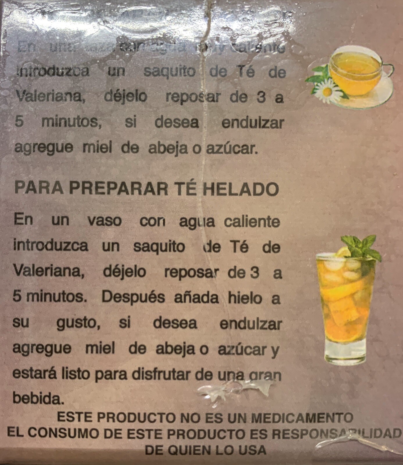 Te De Valeriana 50 Tea Bags 2 Pack Valeriana Melisa Yoloxochil 100% Natural