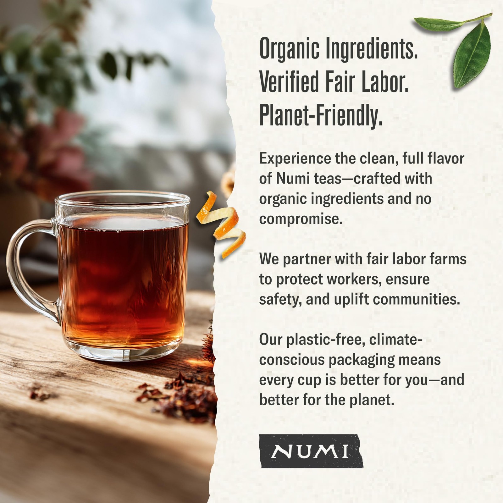 Organic Rooibos Tea 54 Microplastic Free Bags Caffeine South African Red