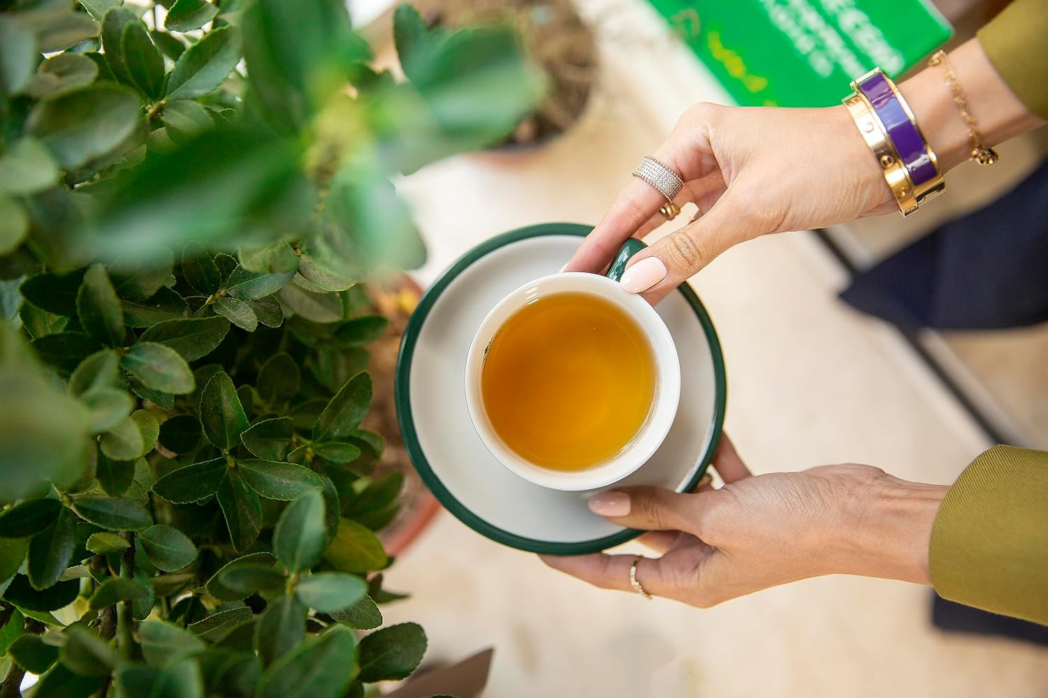 English Teas, “Lemon Green Tea” – Tagged & Aluminium Foil Enveloped Teabags