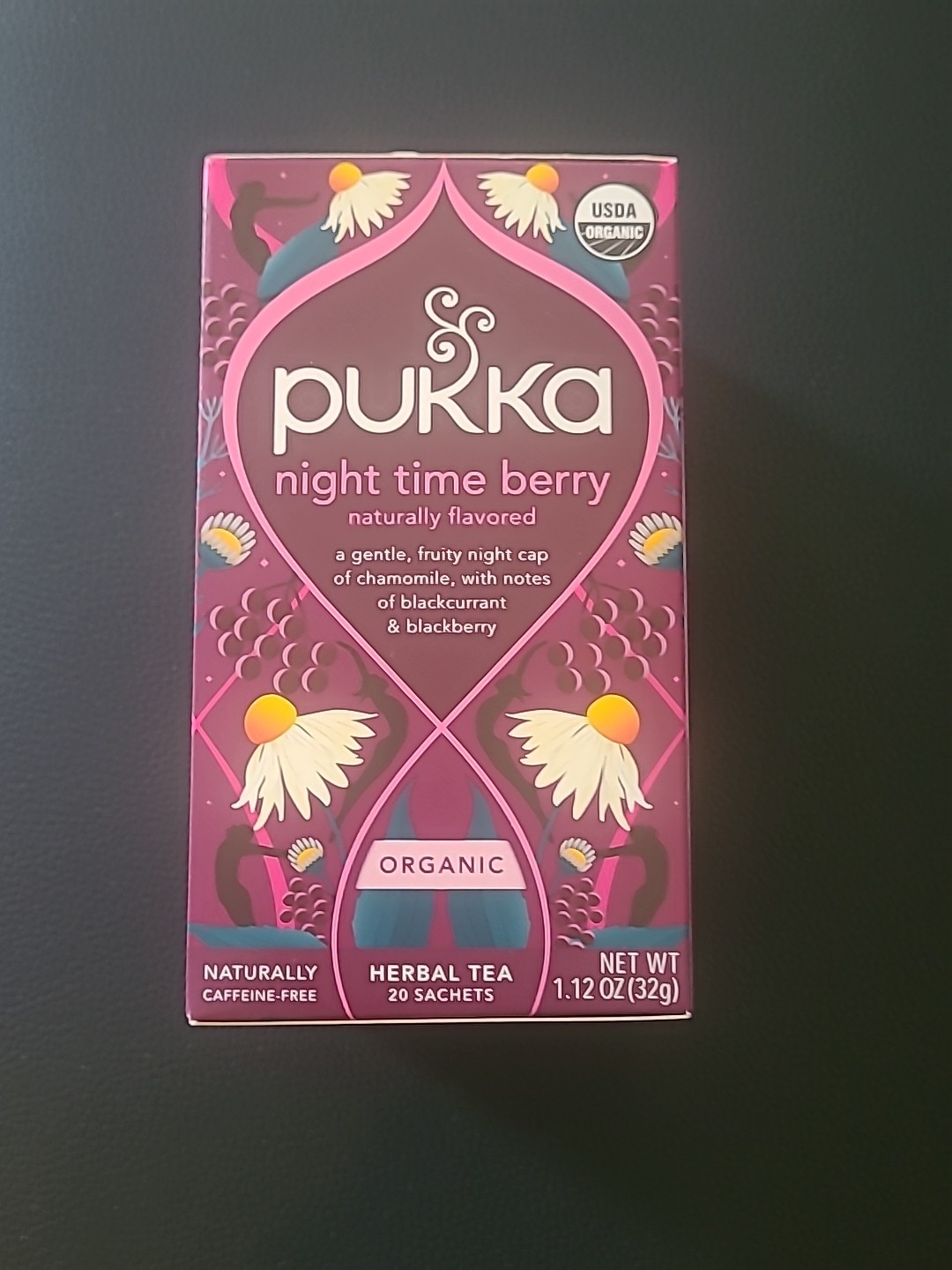 Pukka Organic Night Time Berry Tea 20 Sachets Herbal Caffeine Free