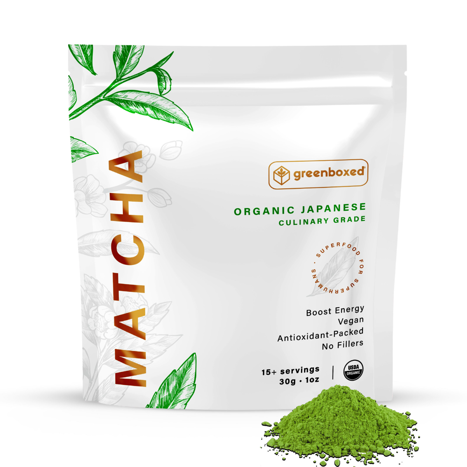 🍵100% Pure Organic Macha Green Tea Powder Japanese Culinary Grade 1 oz. 🍵