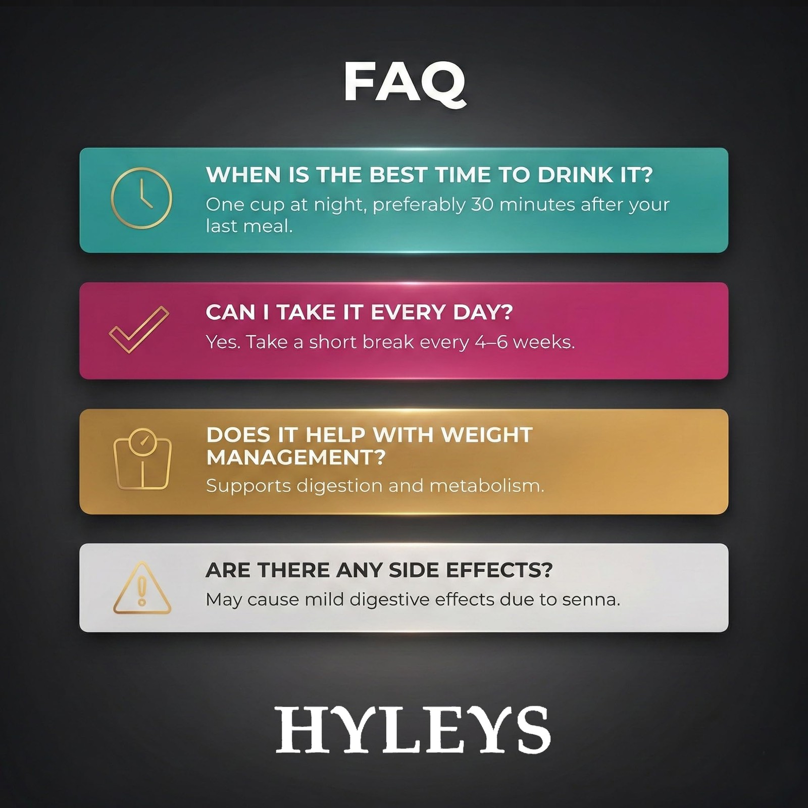 HYLEYS Slim Tea 5 Flavor Assortment 25 Count (Pack of 1), 5