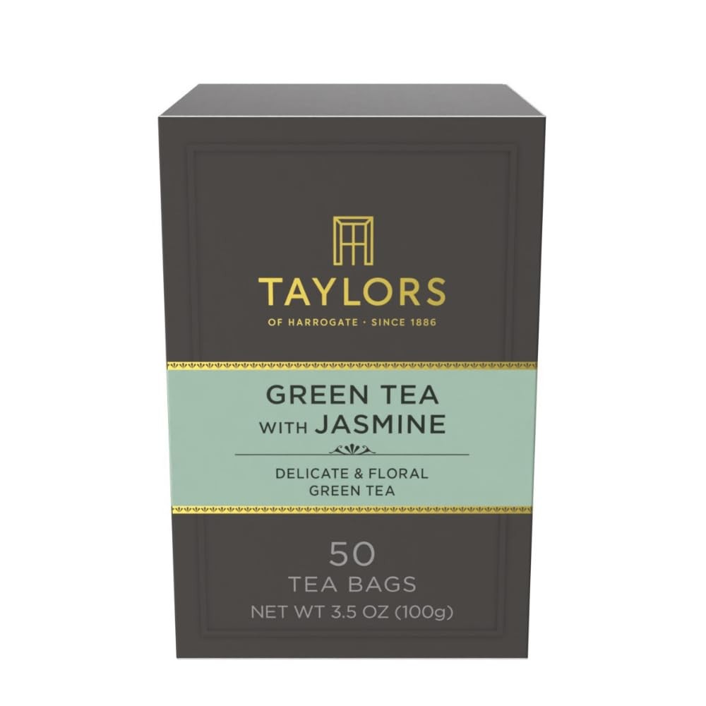 Taylors of Harrogate Green Tea with Jasmine, Pillow 50 Count (Pack 1)