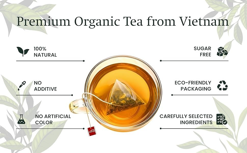 PiPi Tea Organic Oolong | 30 BAGS | Cortisol & Stress, Digestion and Metabolism