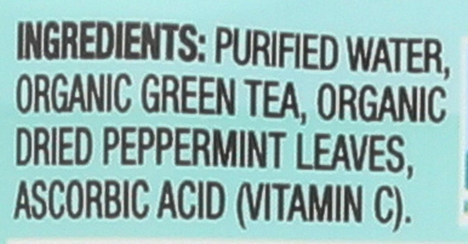 Non-GMO Organic Mint Green Tea – 16.9 fl oz Bottle for Flavor Experience