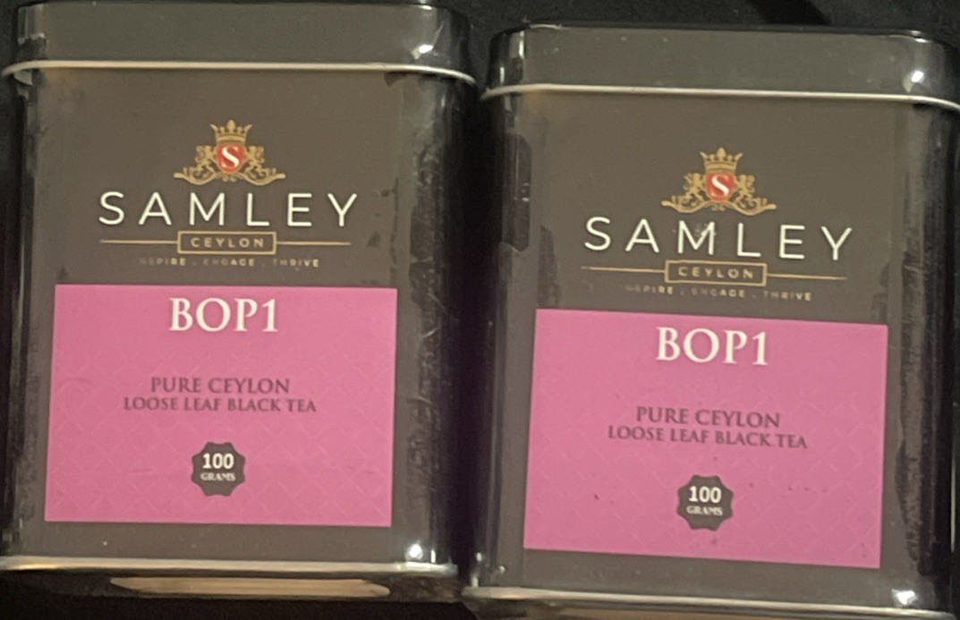 2X – Samley BOP1 Pure Ceylon Loose Leaf Black Tea 100 Grams Exp 5/2027