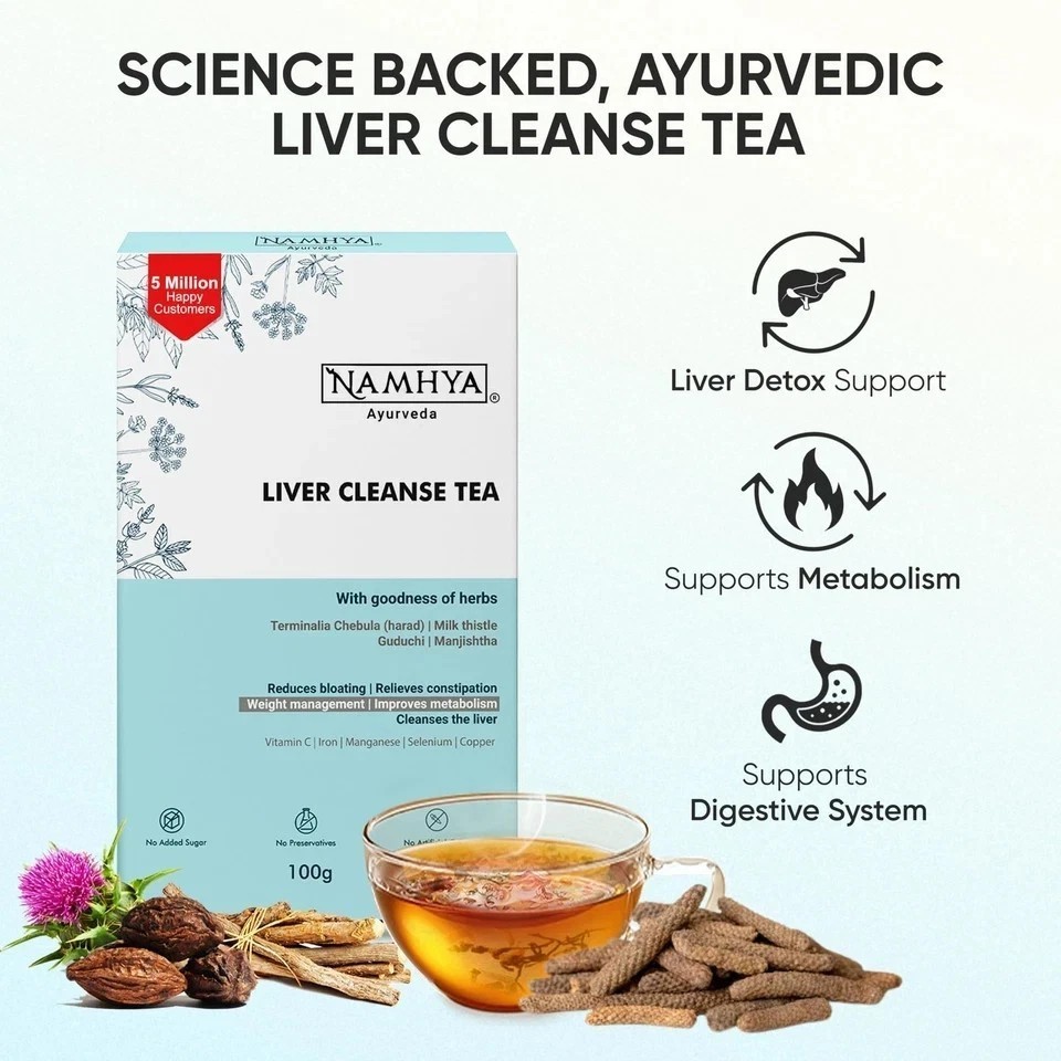 Namhya Liver Cleanse Tea 100g | Ayurvedic Detox Tea Fatty Liver Care