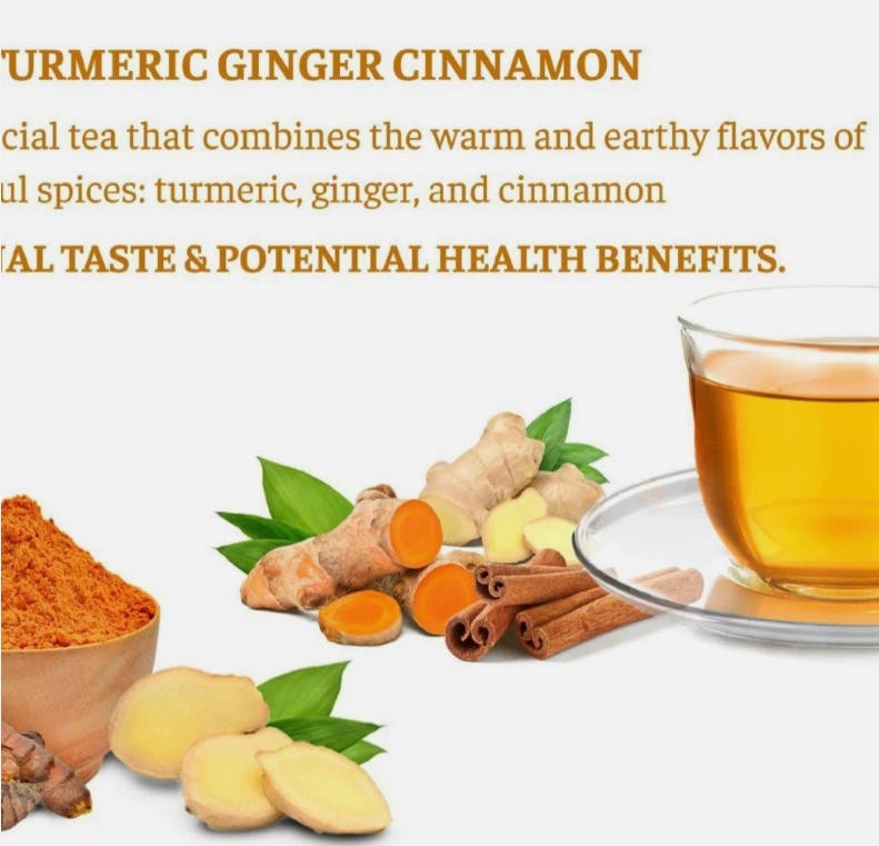 Hand-made Blend Vegan 120PCS Turmeric Ginger Cinnamon Tea 100% Natural Tea Bags