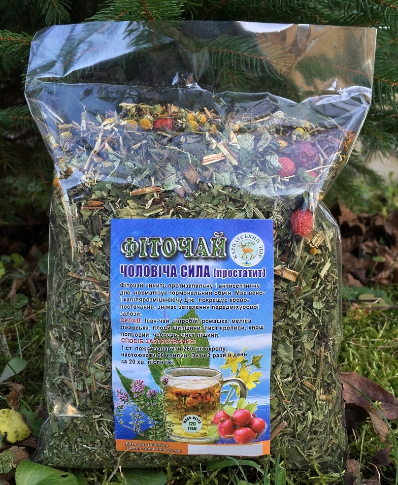 Carpathian Ukrainian Phito Tea Чоловіча сила (простатит) 200 gr. 7.05 oz