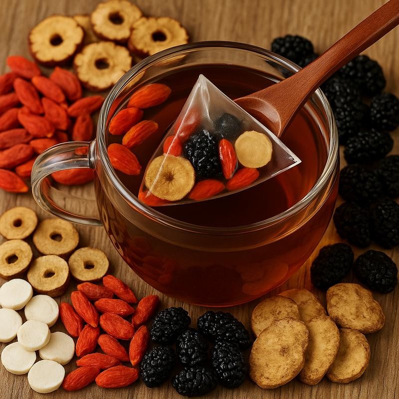 25pcs Ginseng Five treasure tea , Kidney tea ,liver tea , red date kidney health