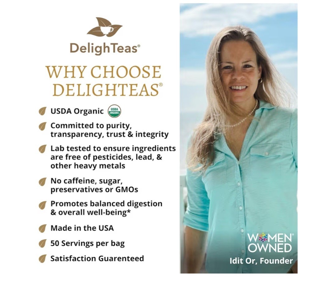 DelighTeas Stomach Balance & Happy Liver Herbal Loose Tea Organic 140g