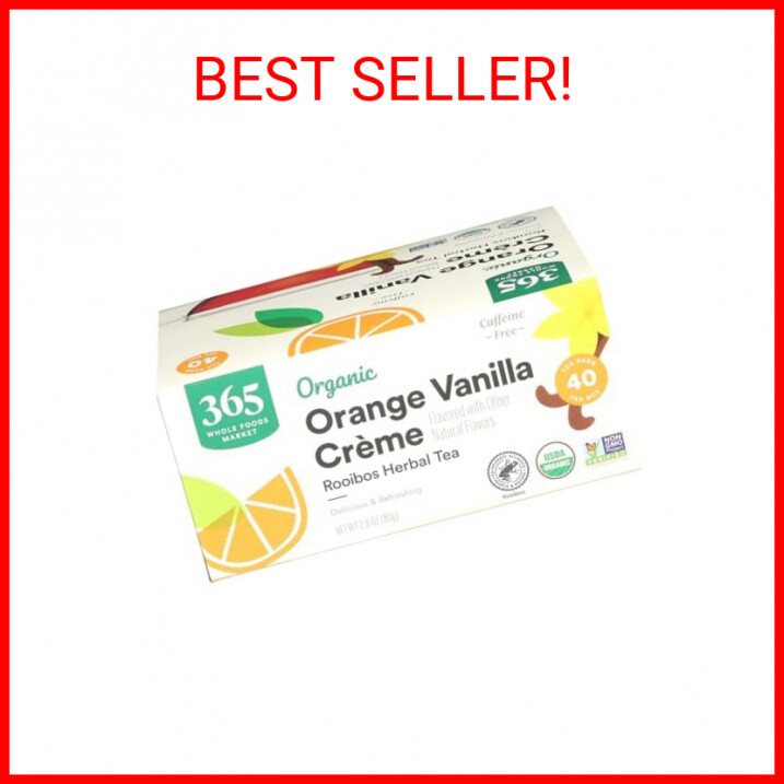 365 by Whole Foods Market, Tea Rooibos Orange Vanlla Creme Organic, 40 Count