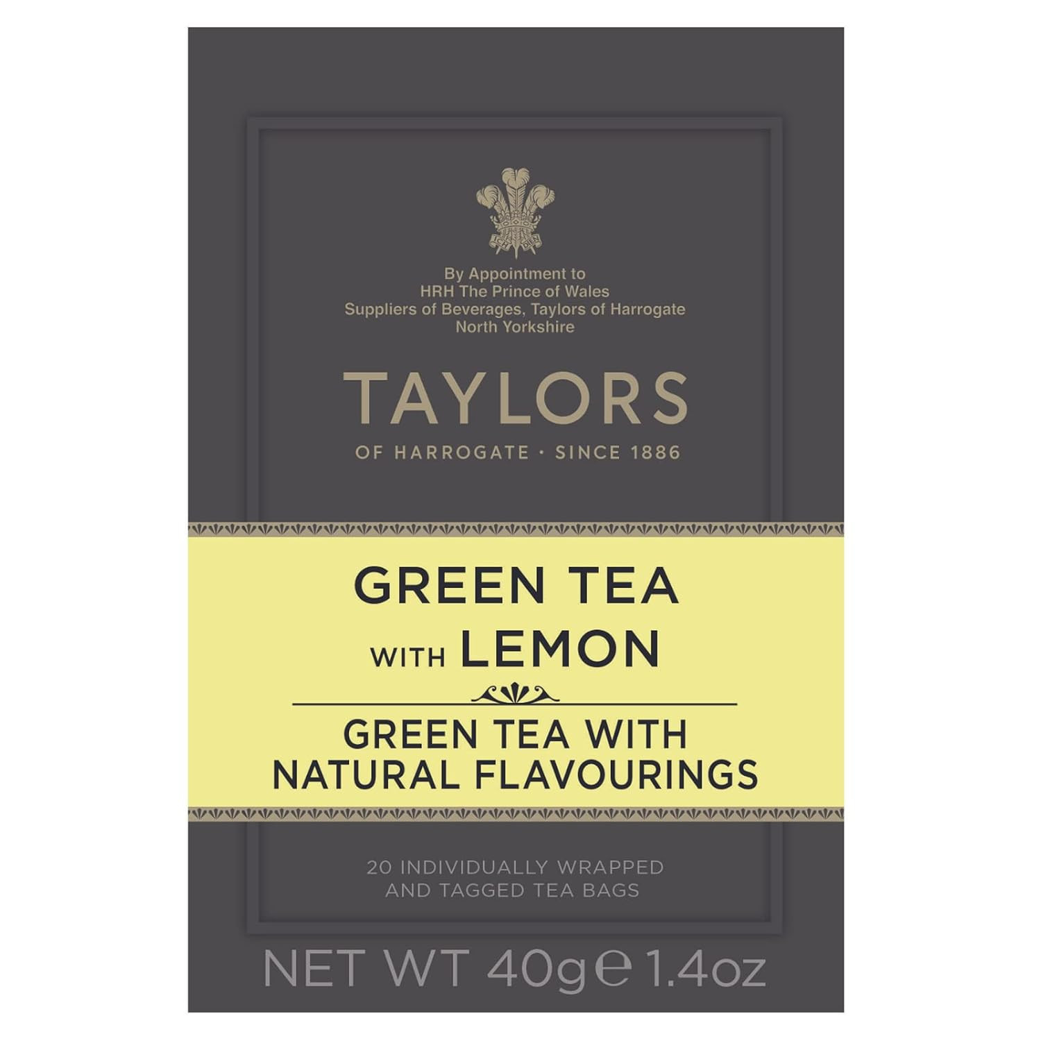 Green Tea with Lemon, 20 Count (Pack of 2)