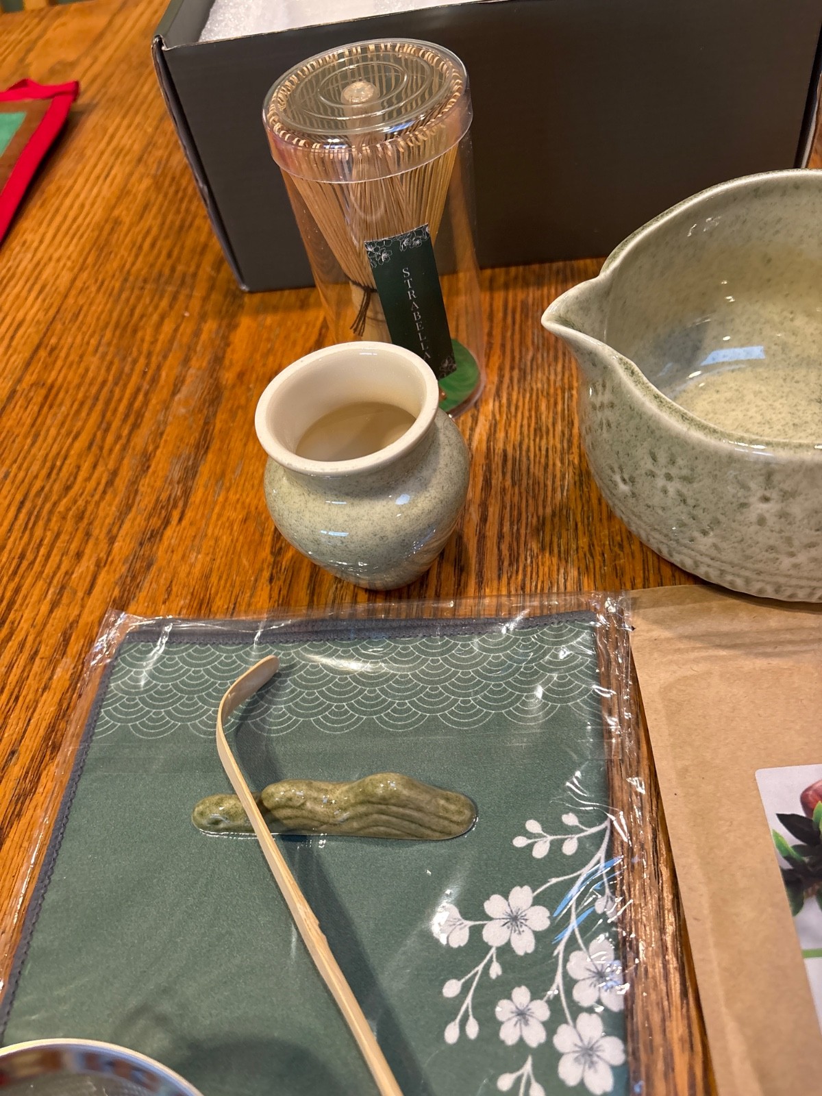 7-Piece Japanese Matcha Whisk Set Ceremonial Grade Bowl With Spout Bamboo Whisk