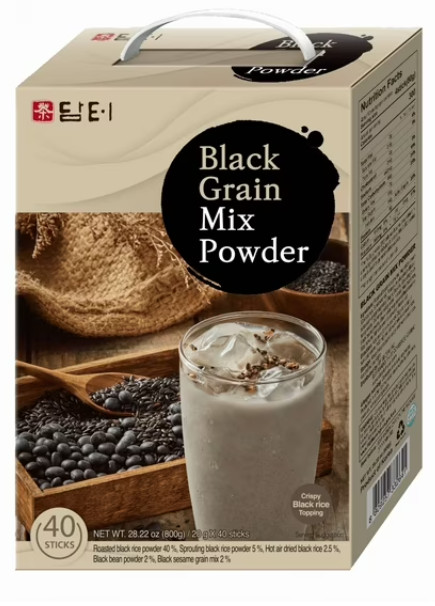 DAMTUH Korean Traditional Tea Black Grains Powder Mix – Misugaru Style Multi-Gra