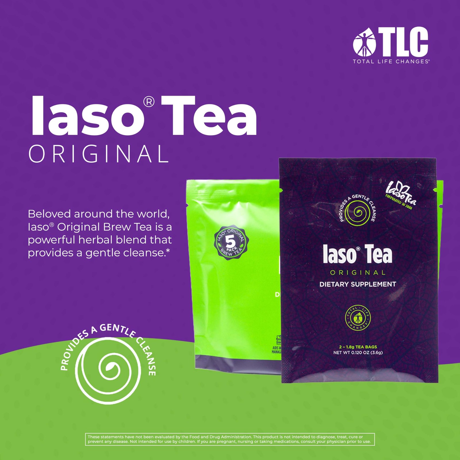 Brewed Tea Original Cleansing Refreshing Balanced Lifestyle 10 Sachets 5 Packs