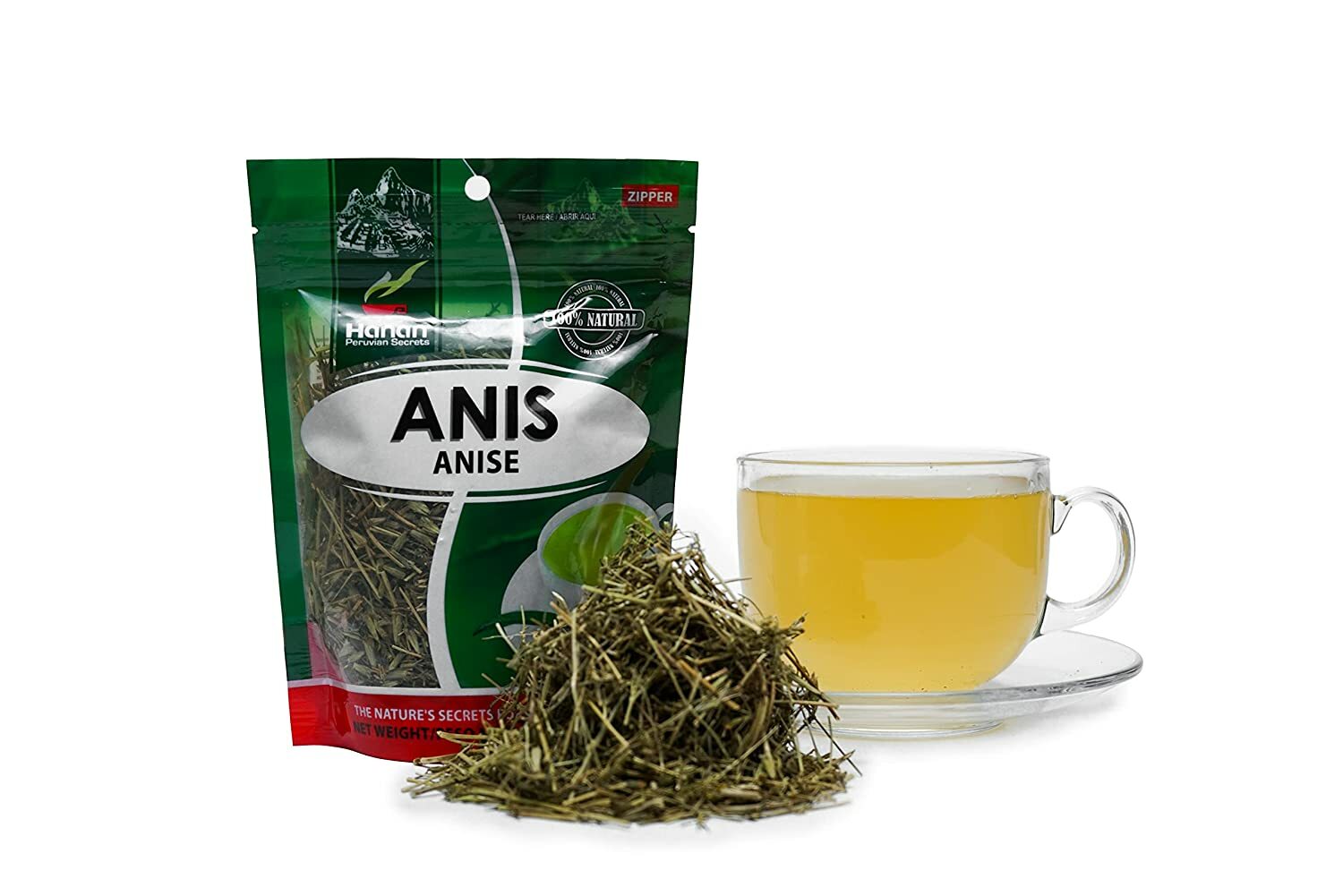Hanan Peruvian Secrets Anis Herbal Tea | 100% Natural Anise | 1.41oz / 40g |Natu