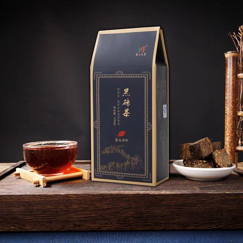 250g Organic Anhua Dark Tea Brick Chinese Black Tea Herbal Energy for Men Women