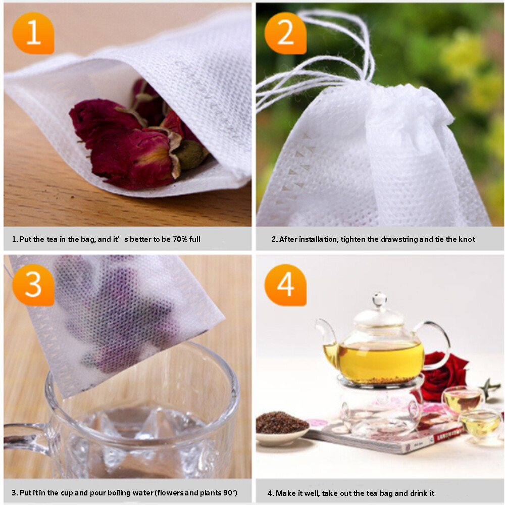 High temperature resistance Drawstring Non-Woven Filter Bag Double S fabric