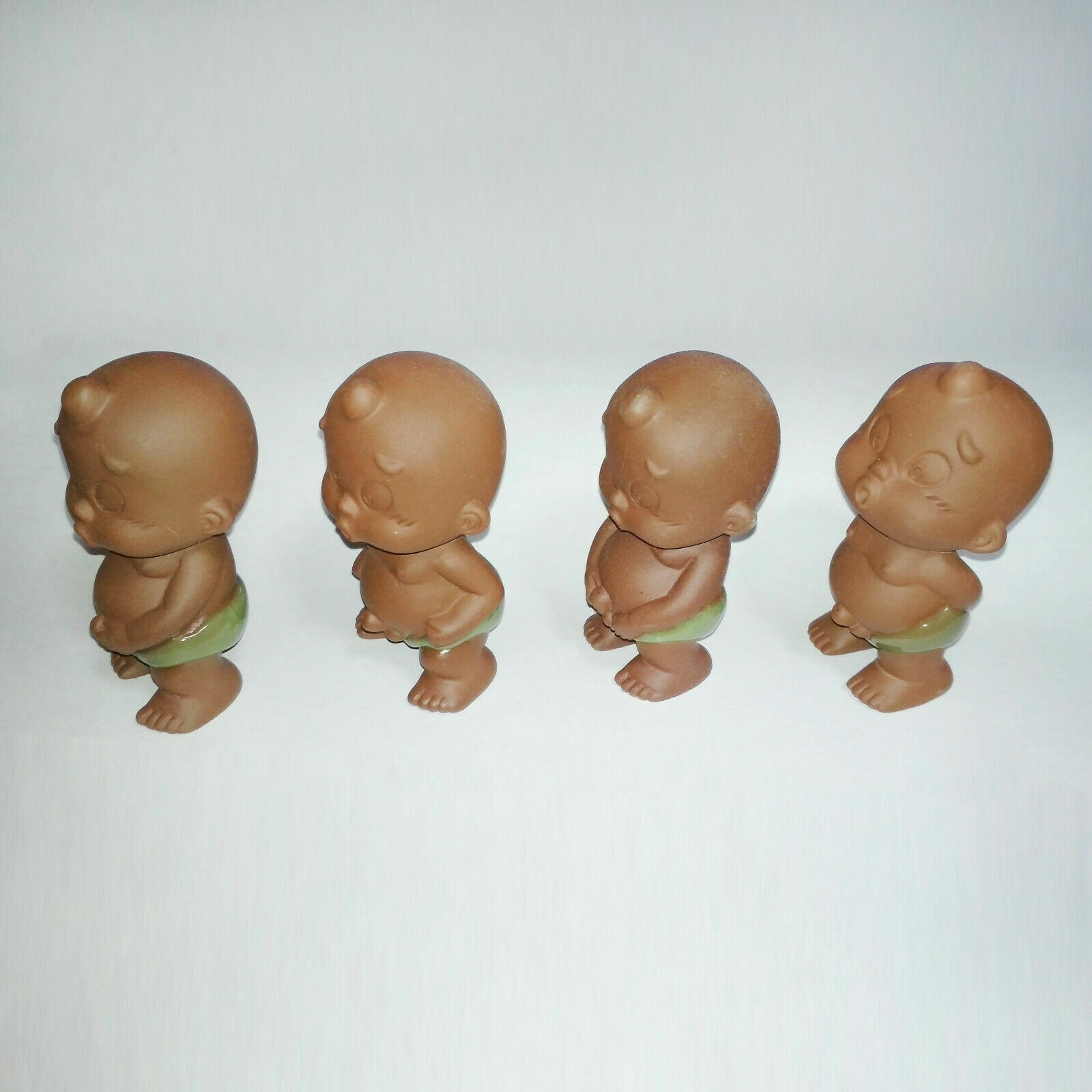 1 Set 4 China Minions Zisha Tea Tiny Pee Boy Christmas Gift Funny