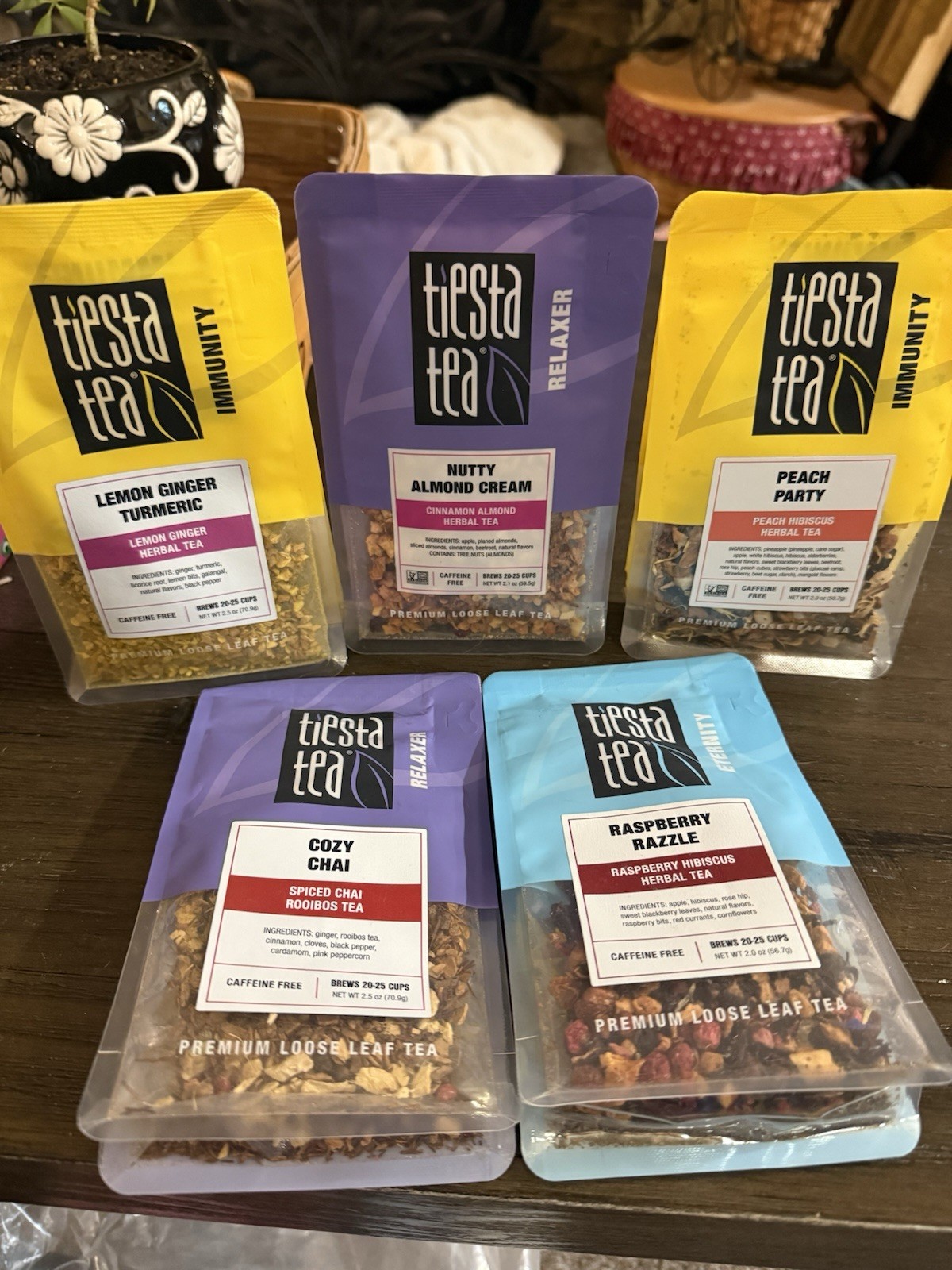 Tiesta Tea Premium Loose Leaf Tea: 5 Loose Leaf Tea Blends-sampler pack