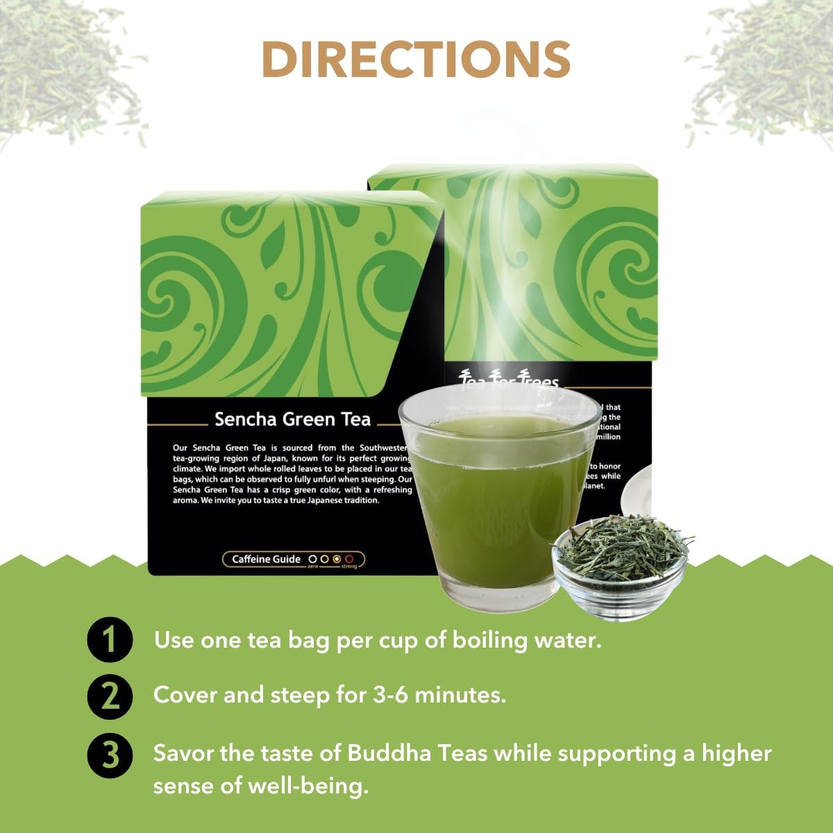 – Organic Sencha Green Tea – For Health & Wellbeing – Japanese Green Tea – Wi…
