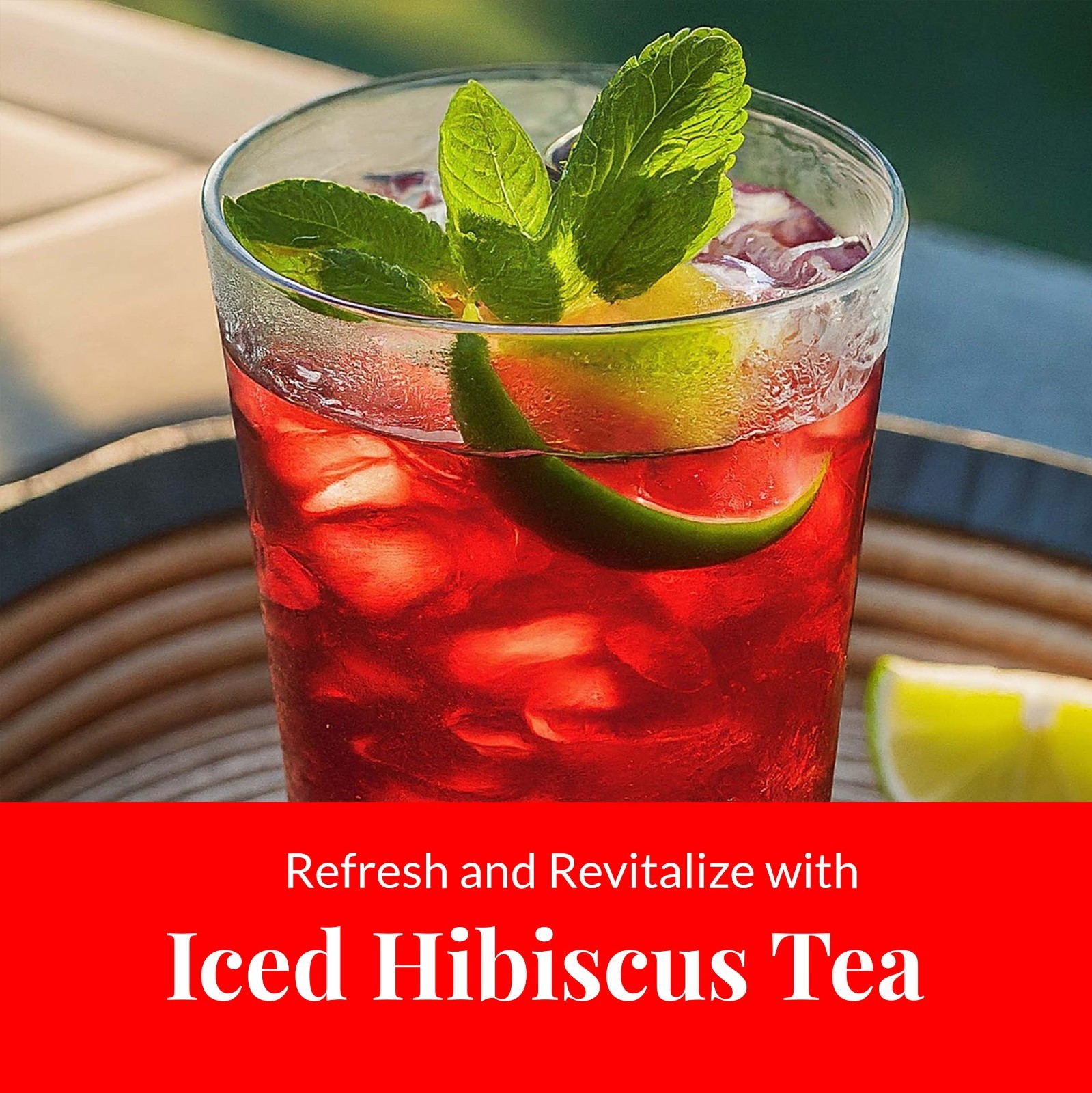 Hibiscus Tea 50 Bags Natural Dried Hibiscus Flower Supports Blood Pressure