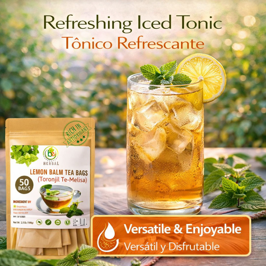 Toronjil (Lemon Balm) Herbal Tea – 50 Bags (2 g Each) – 100% Natural by Bexperts