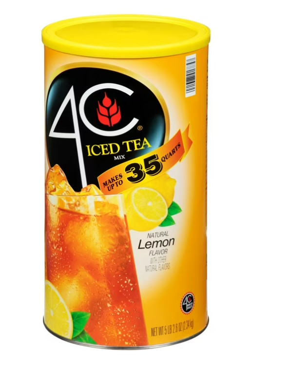 (2 pack) 4C Lemon Iced Tea Mix, 82.6oz