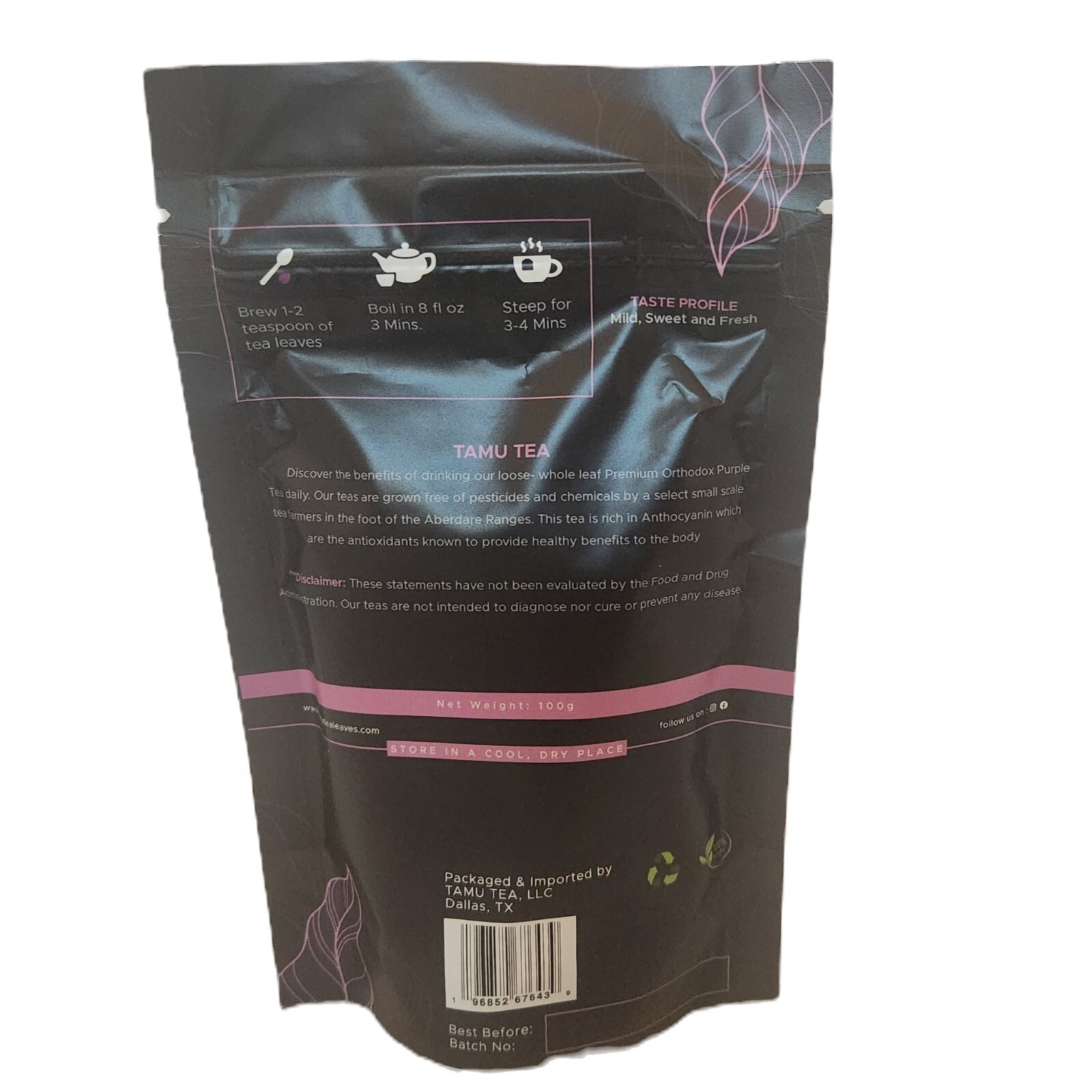 TURA TEA – 100% Natural Non-Premium Orthodox Purple Tea