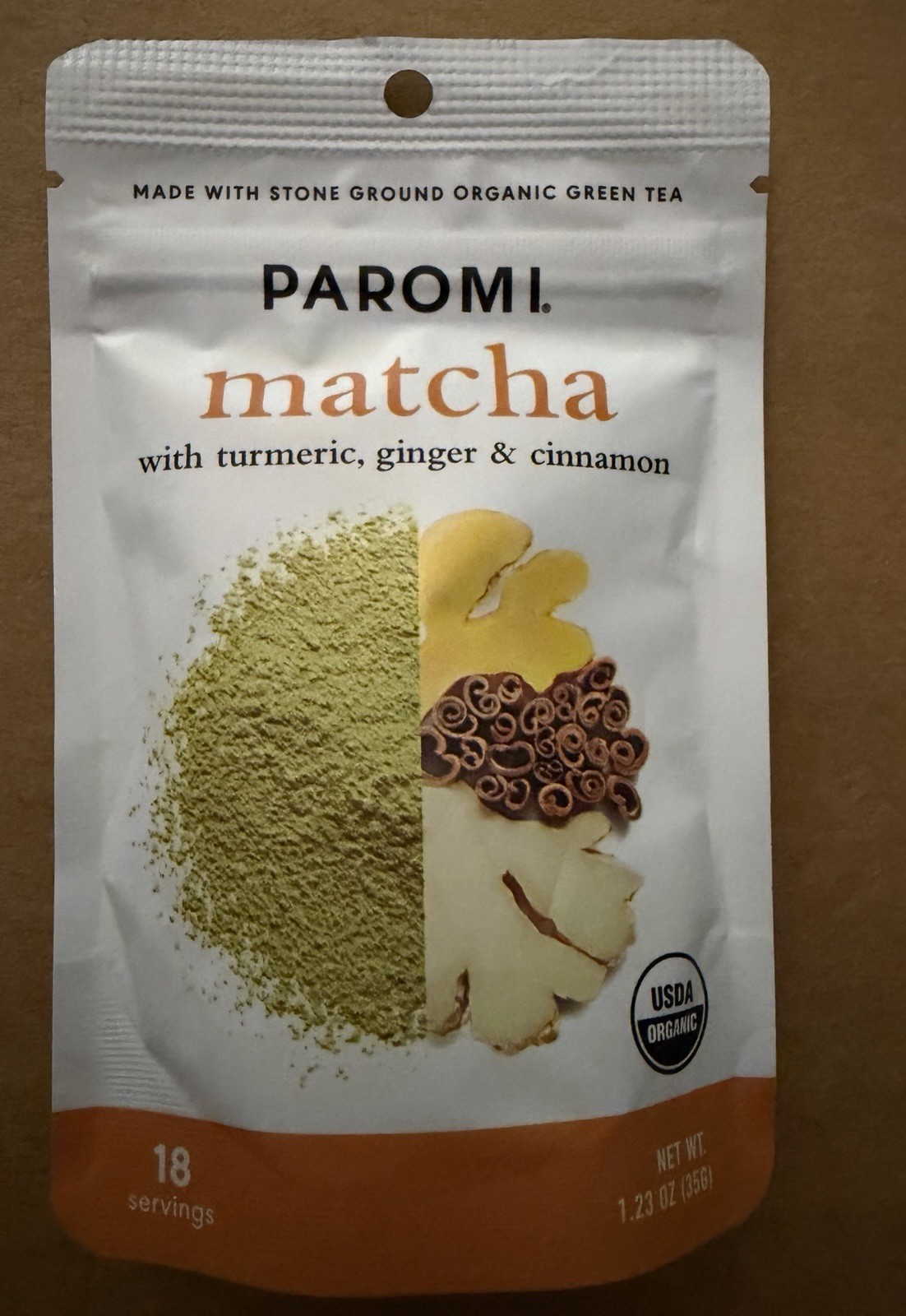 Organic Matcha 3 Packs With Turmeric ,Ginger,Cinnamon /Paromi Organic