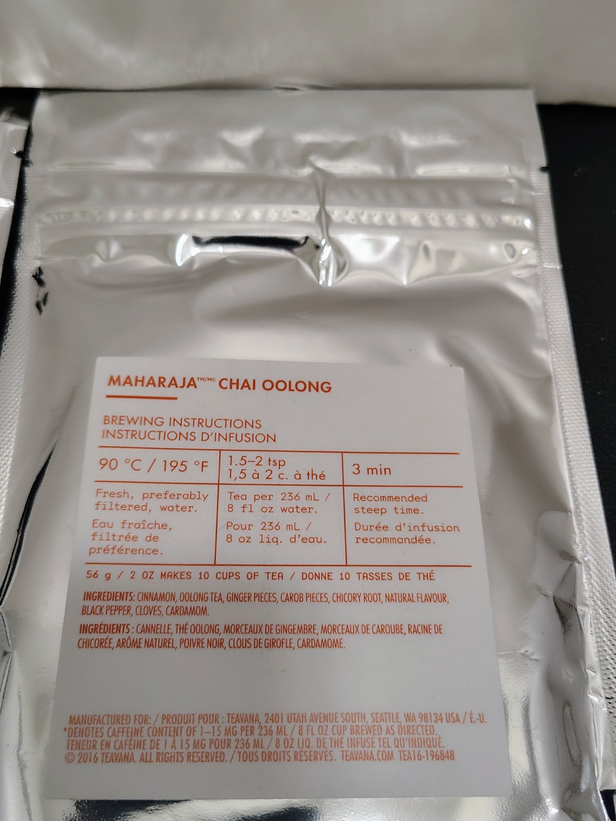NEW! 4 Pack Of TEAVANA 2 OZ FACTORY SEALED