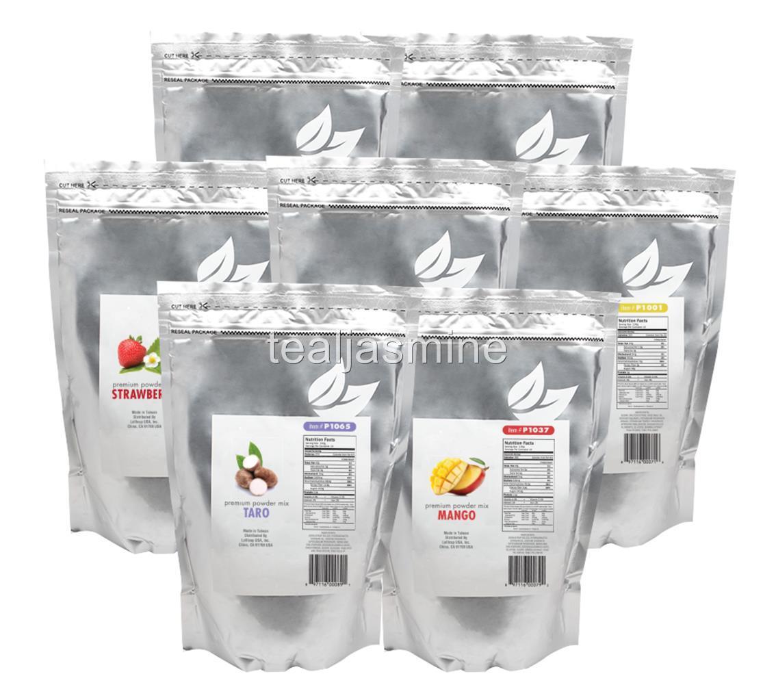 Tea Zone Premium Powder Mix Bubble Tea Boba Smoothies 2.2 Lbs.Assorted Flavors
