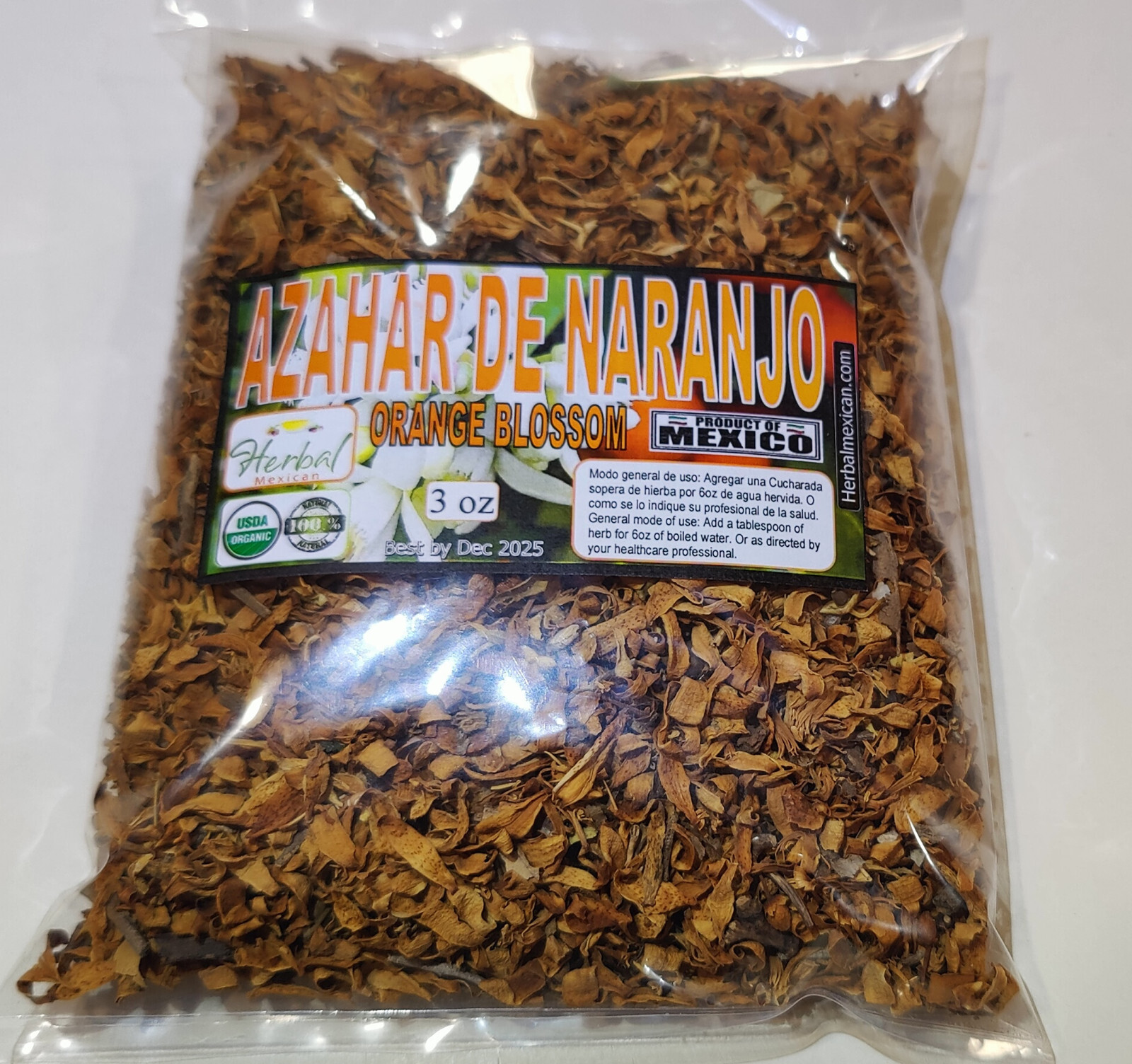 3oz orange blossom, orange blossom tea, orange blossom relax and focus better !!