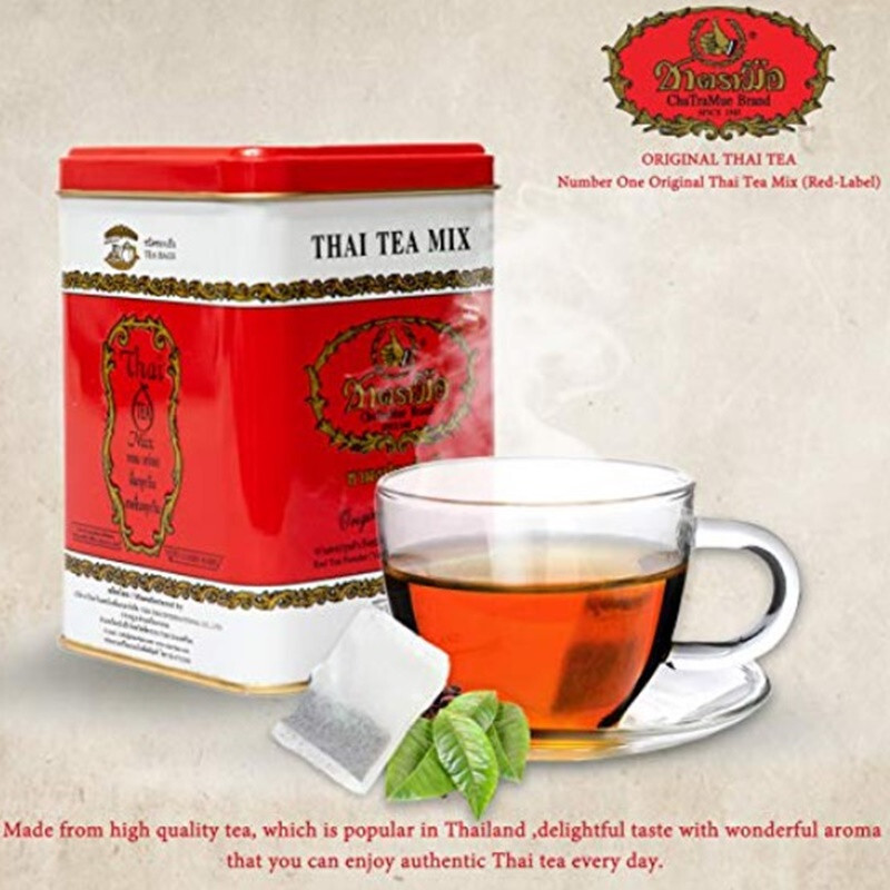 6 x 50 teabags (200g.) Authentic Original Thai Tea Mix “Cha Tra Mue” Halal DHL