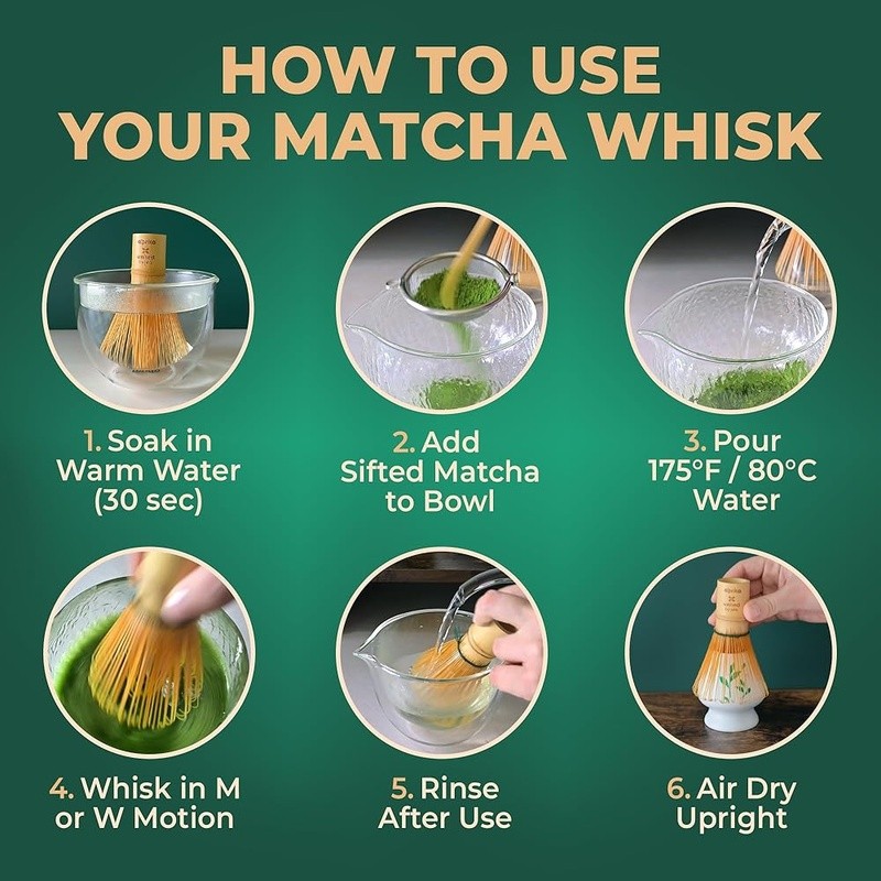 Bamboo Whisk Creamy Matcha Lattes Traditional Japanese Tea Ceremony Tool New