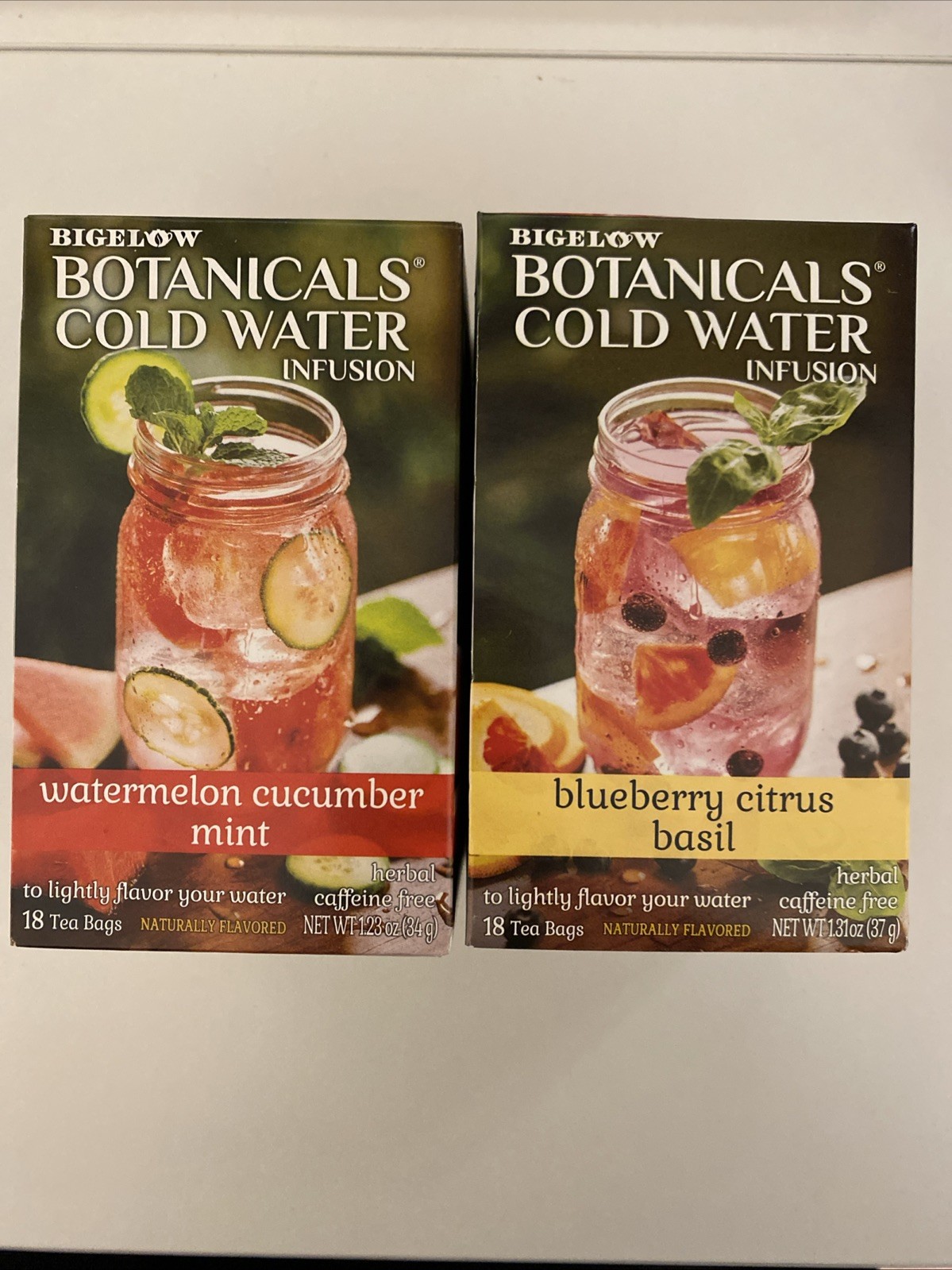 Bigelow Botanicals Cold Water Infusion Blackberry Citrus Basil Watermelon 2pk