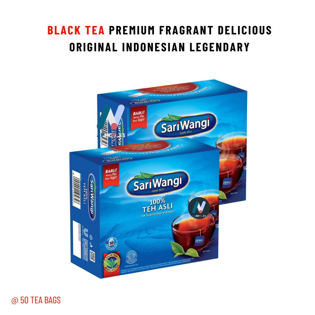 SARIWANGI Premium Black Tea Original Natural Indonesian Fragrance Legendary 2PAX